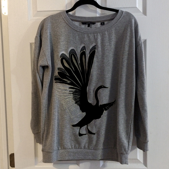 Vero Moda Grey Graphic Sweater - Picture 2 of 5
